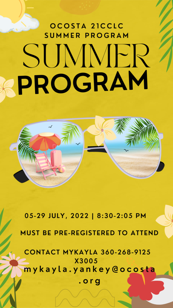 Ocosta Summer Program Reminder
